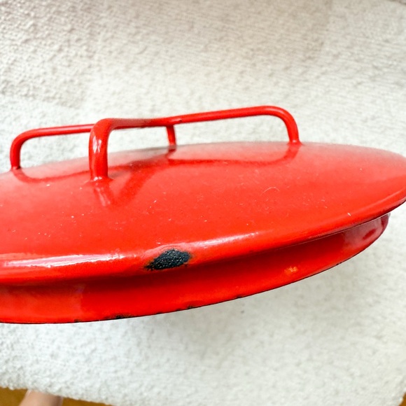 🇩🇰 Vintage Dansk Kobenstyle 2 Qt Lid & MCM Wood Handled Brass Warming Cradle. - Picture 13 of 14